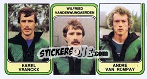Figurina Karel Vranckx / Wilfried Vandenwijngaerden / Andre Van Rompay - Football Belgium 1982-1983 n. 399 - Panini
