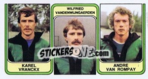 Figurina Karel Vranckx / Wilfried Vandenwijngaerden / Andre Van Rompay - Football Belgium 1982-1983 - Panini