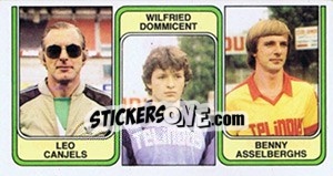 Cromo Leo Canjels / Wilfried Dommicent / Benny Asselberghs - Football Belgium 1982-1983 - Panini