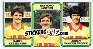 Sticker Karel Kesselaers / Raymond Jaspers / Johan Van Den Broeck - Football Belgium 1982-1983 n. 404 - Panini