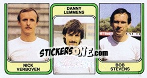 Sticker Nick Verboven / Danny Lemmens / Bob Stevens - Football Belgium 1982-1983 n. 410 - Panini