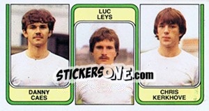 Sticker Danny Caes / Luc Leys / Chris Kerkhove - Football Belgium 1982-1983 n. 411 - Panini