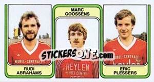 Sticker Rudi Abrahams / Marc Goossens / Eric Plessers - Football Belgium 1982-1983 n. 424 - Panini