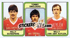 Sticker Willy Scheepers / Tommy Smolders / Willy van der Kuylen - Football Belgium 1982-1983 - Panini
