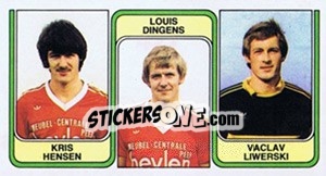 Sticker Kris Hensen / Louis Dingens / Vaclav Liwerski - Football Belgium 1982-1983 n. 427 - Panini