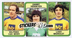 Cromo Wilfried Van Moer / Danny Verdeyen / Ludo Mignolet - Football Belgium 1982-1983 - Panini