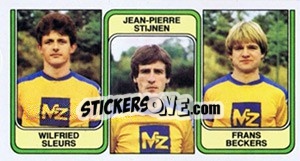 Cromo Wilfried Sleurs / Jean-Pierre Stijnen / Frans Beckers - Football Belgium 1982-1983 - Panini