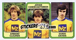 Cromo Armand Cleuren / Johan Vandecaetsbeek / Guido Davids - Football Belgium 1982-1983 n. 430 - Panini