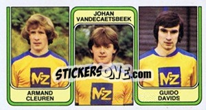 Cromo Armand Cleuren / Johan Vandecaetsbeek / Guido Davids - Football Belgium 1982-1983 - Panini