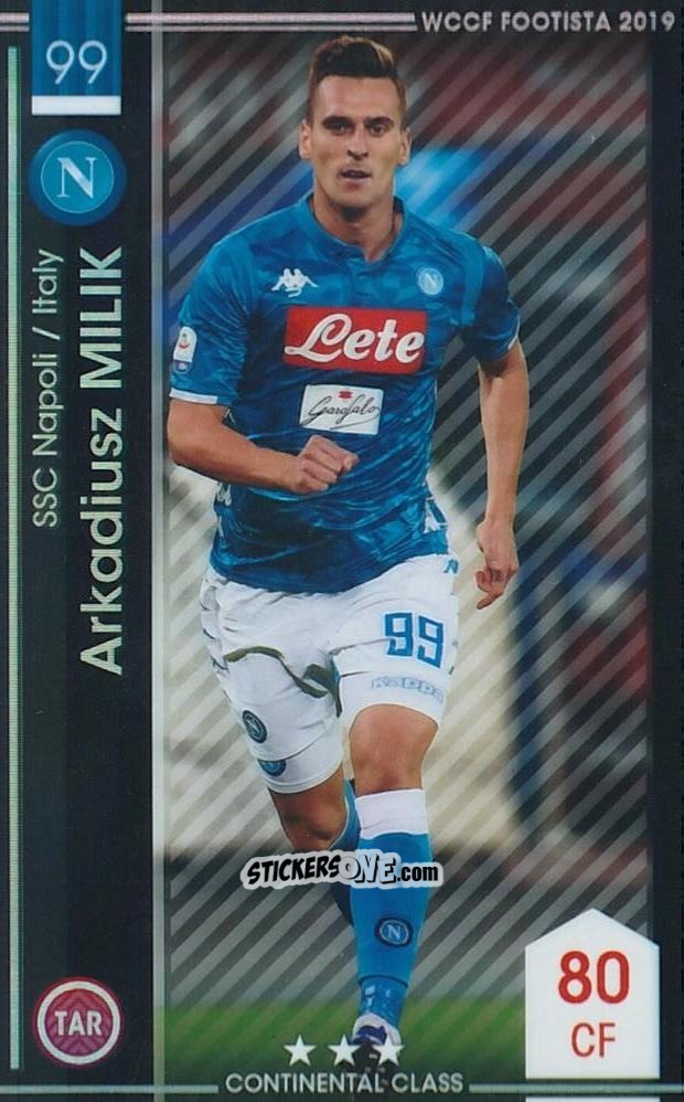 Cromo Arkadiusz Milik - Wccf Footista 2019
 n. 19 - Panini