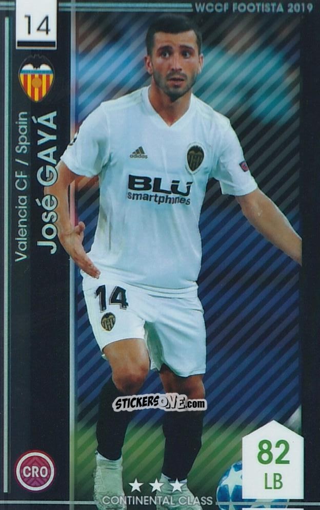 Cromo Jose Gaya - Wccf Footista 2019 F19-2
 n. 28 - Panini