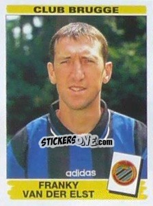 Sticker Franky van der Elst - Football Belgium 1995-1996 - Panini