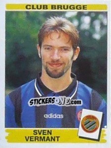 Sticker Sven Vermant - Football Belgium 1995-1996 - Panini