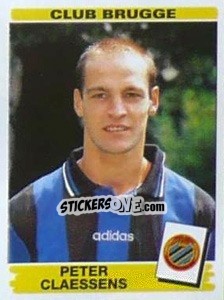 Sticker Peter Claessens - Football Belgium 1995-1996 - Panini