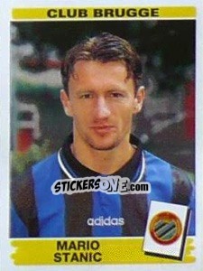 Sticker Mario Stanic - Football Belgium 1995-1996 - Panini