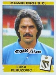 Sticker Luka Peruzovic - Football Belgium 1995-1996 - Panini