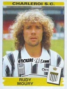 Sticker Rudy Moury - Football Belgium 1995-1996 - Panini