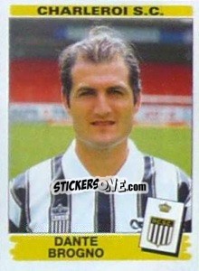 Sticker Dante Brogno - Football Belgium 1995-1996 - Panini