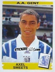 Sticker Axel Smeets - Football Belgium 1995-1996 n. 143 - Panini