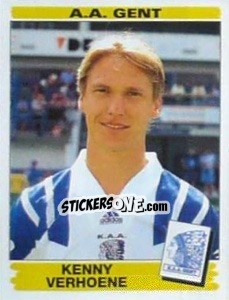 Sticker Kenny Verhoene - Football Belgium 1995-1996 - Panini