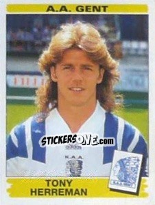 Sticker Tony Herreman - Football Belgium 1995-1996 n. 149 - Panini