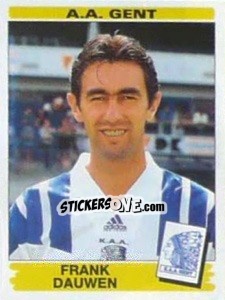 Sticker Frank Dauwen - Football Belgium 1995-1996 - Panini