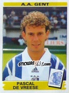 Sticker Pascal De Vreese - Football Belgium 1995-1996 n. 157 - Panini