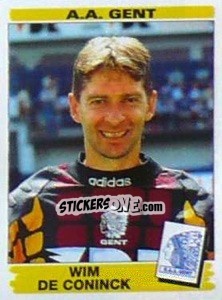 Figurina Wim De Coninck - Football Belgium 1995-1996 - Panini