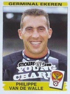 Figurina Philippe van De Walle - Football Belgium 1995-1996 - Panini