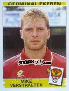 Sticker Mike Verstraeten - Football Belgium 1995-1996 - Panini