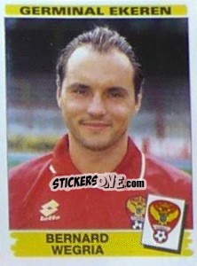Cromo Bernard Wegria - Football Belgium 1995-1996 - Panini