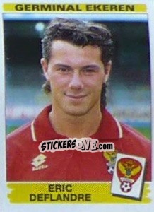 Sticker Eric Deflandre - Football Belgium 1995-1996 - Panini