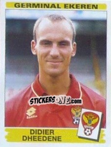 Sticker Didier Dheedene - Football Belgium 1995-1996 n. 169 - Panini