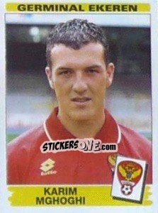 Sticker Karim Mghoghi - Football Belgium 1995-1996 - Panini