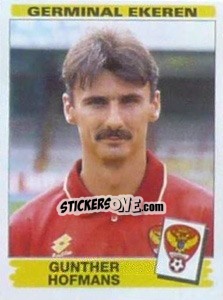 Sticker Gunther Hofmans - Football Belgium 1995-1996 - Panini