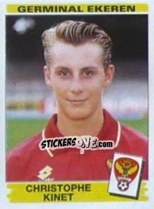 Figurina Christophe Kinet - Football Belgium 1995-1996 - Panini