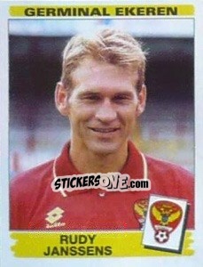 Sticker Rudy Janssens - Football Belgium 1995-1996 - Panini