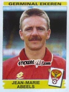 Sticker Jean-Marie Abeels - Football Belgium 1995-1996 - Panini