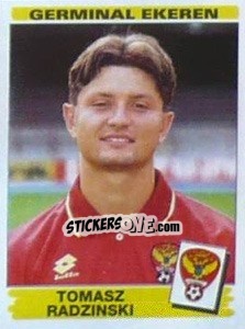 Cromo Tomasz Radzinski - Football Belgium 1995-1996 - Panini