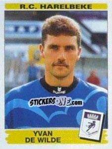 Sticker Yvan De Wilde - Football Belgium 1995-1996 n. 180 - Panini