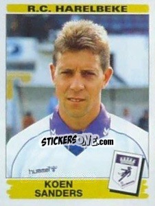 Figurina Koen Sanders - Football Belgium 1995-1996 - Panini