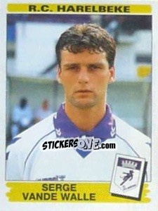 Sticker Serge Vande Walle - Football Belgium 1995-1996 - Panini