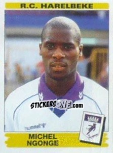 Sticker Michel Ngonge - Football Belgium 1995-1996 - Panini