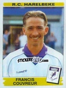 Sticker Francis Couvreur - Football Belgium 1995-1996 - Panini