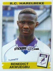 Cromo Benedict Akwuegbu - Football Belgium 1995-1996 - Panini