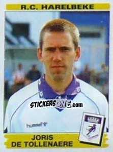 Figurina Joris De Tollenaere - Football Belgium 1995-1996 n. 196 - Panini