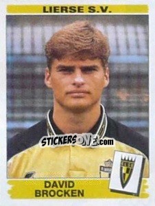 Sticker David Brocken - Football Belgium 1995-1996 - Panini