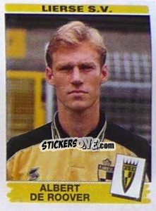 Sticker Albert De Roover - Football Belgium 1995-1996 - Panini