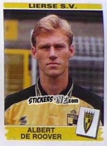 Sticker Albert De Roover - Football Belgium 1995-1996 n. 205 - Panini