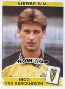 Cromo Nico van Kerckhoven - Football Belgium 1995-1996 - Panini